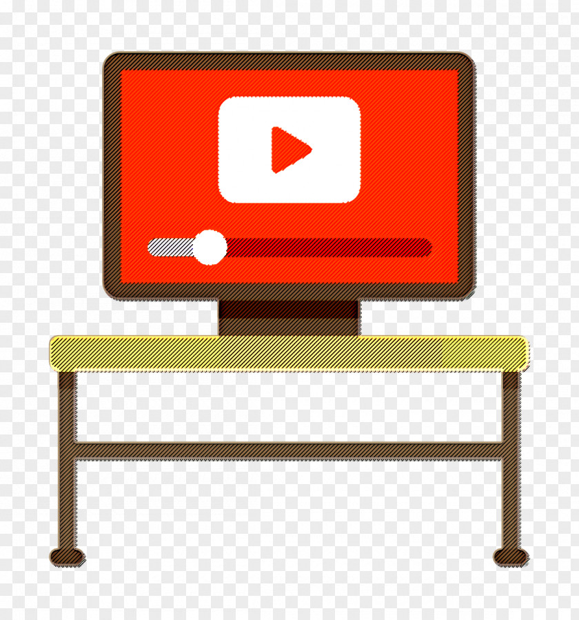 Monitor Icon Video Player E-Learning PNG
