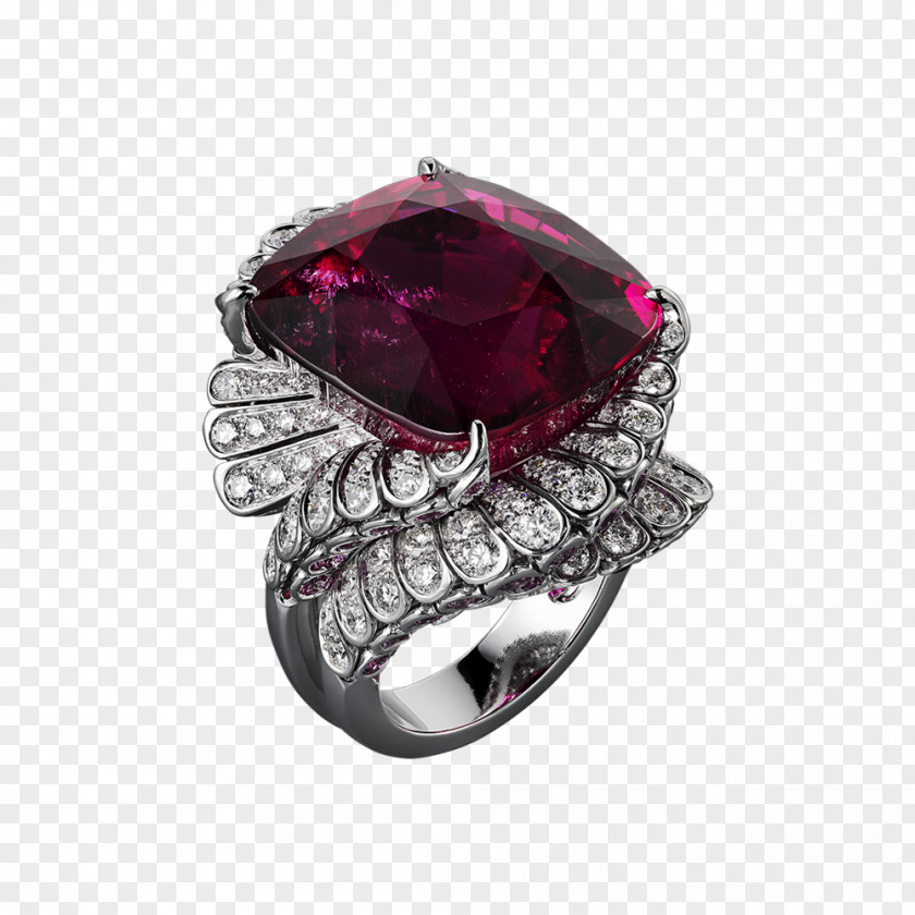 Ruby Ring Jewellery Cartier Gemstone PNG