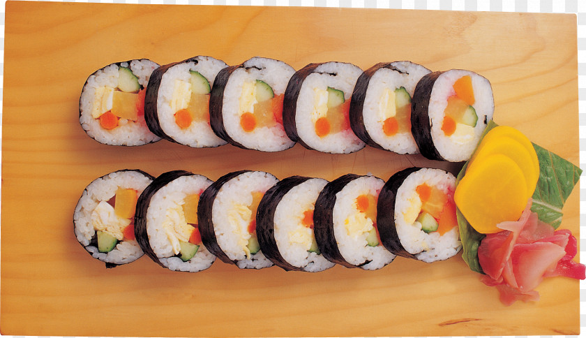 Sushi Image California Roll Gimbap Japanese Cuisine Seafood PNG