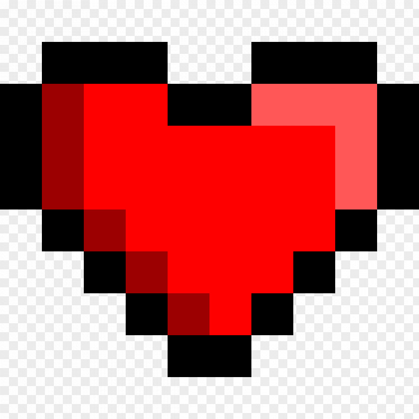 8 BIT 8-bit Color Heart Clip Art PNG