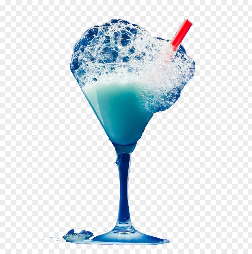 Bubble Juice Blue Hawaii Margarita Martini Cocktail PNG
