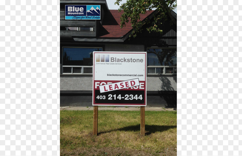 Commercial Real Estate Property House Building Signage PNG