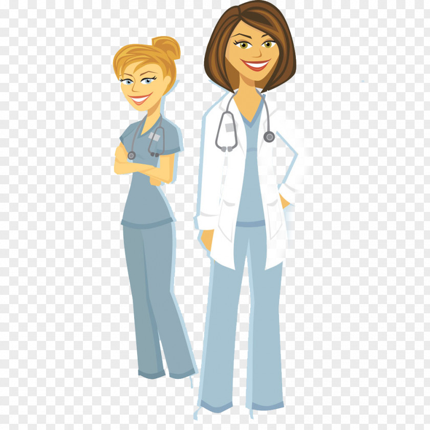 Doctors And Nurses Buckle Clip Free HD Female Physician Medicine Art PNG