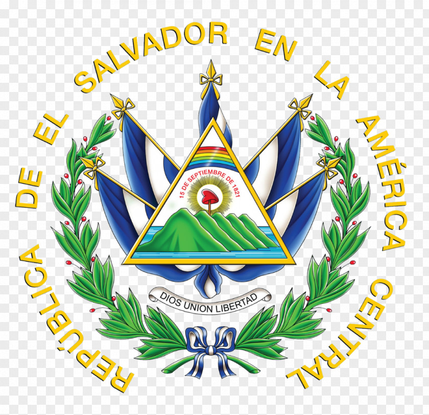 Flag Consulate Of El Salvador Coat Arms PNG