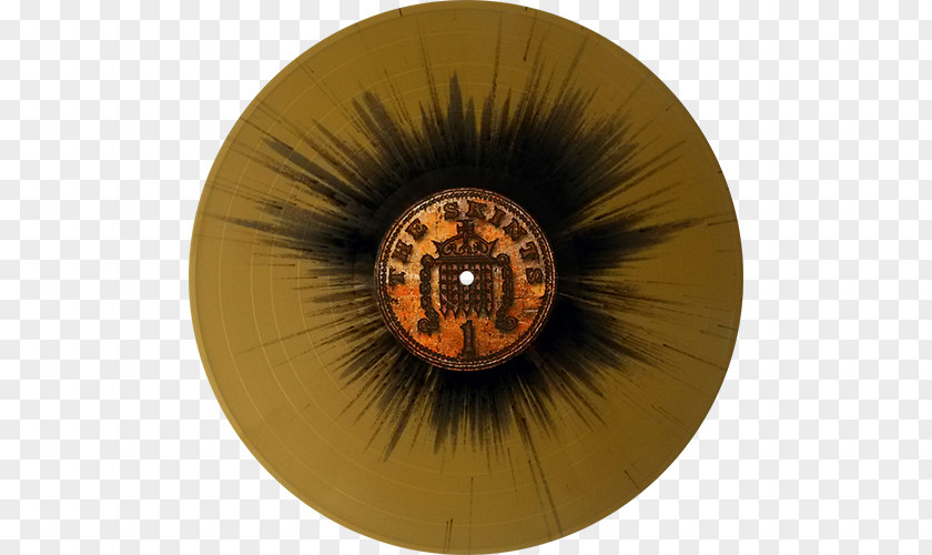 Gold Splatter Phonograph Record Album Live. Breathe. Build. Believe. The Skints Picture Disc PNG