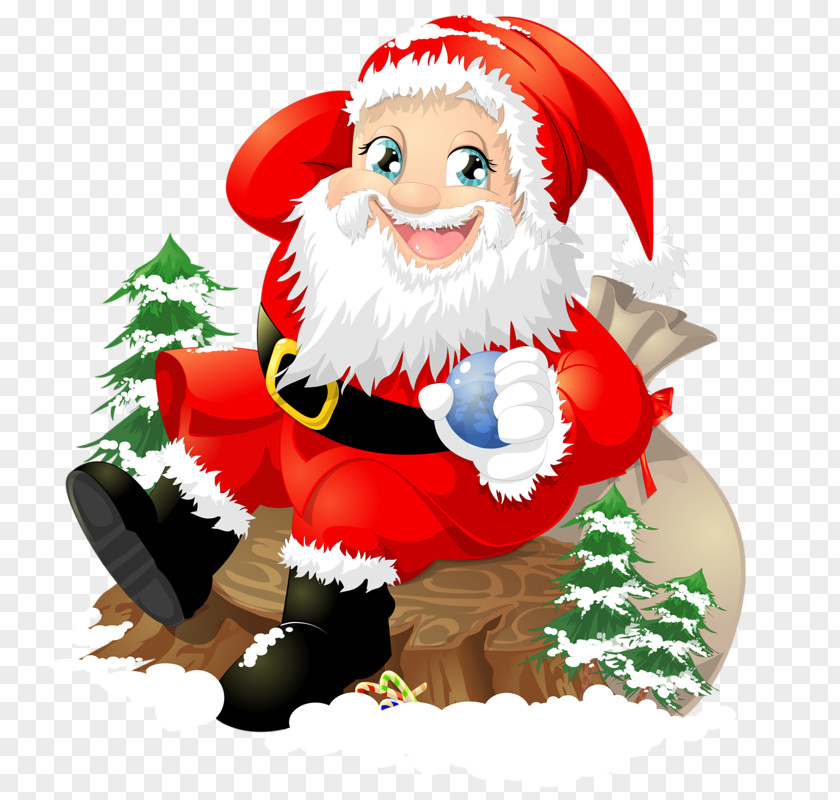 Happy Santa T-shirt Claus Royalty-free Illustration PNG