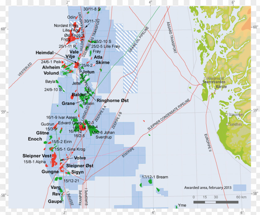Map Johan Sverdrup Oil Field Water Resources Land Lot Petroleum PNG