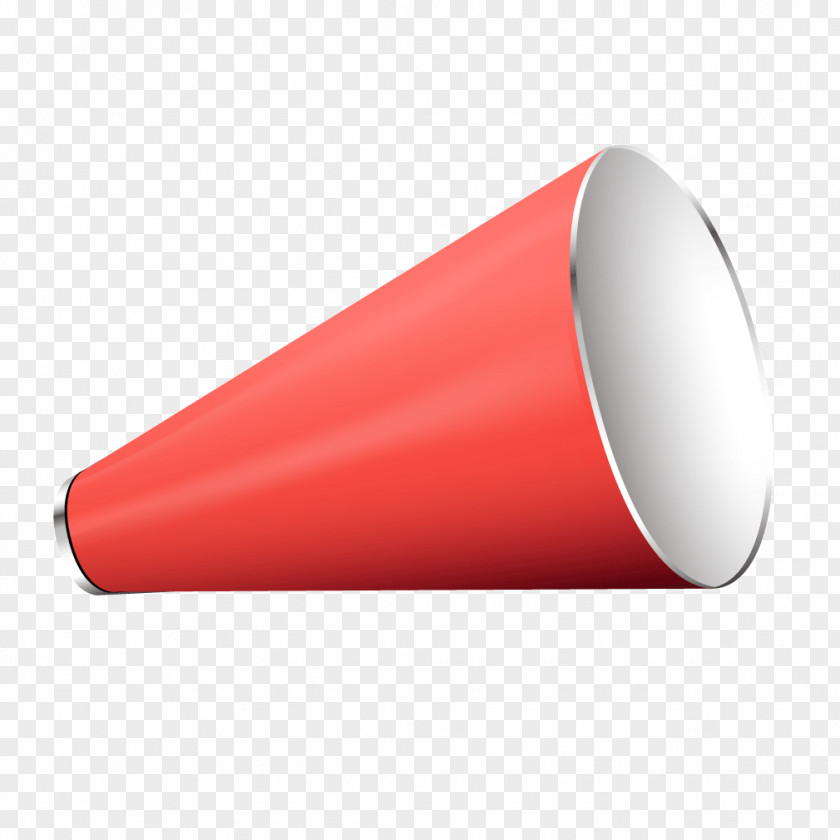 Red Metal Frame Texture Megaphone PNG