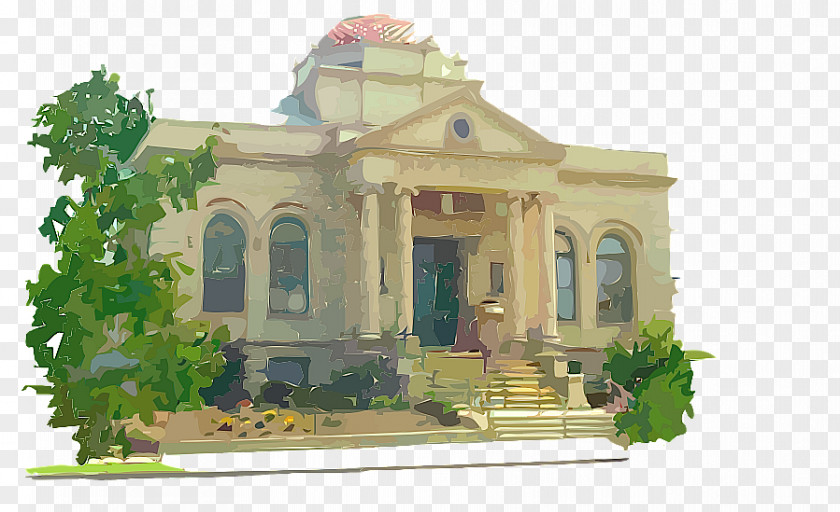 Building Clip Art Vector Graphics Carnegie Library PNG