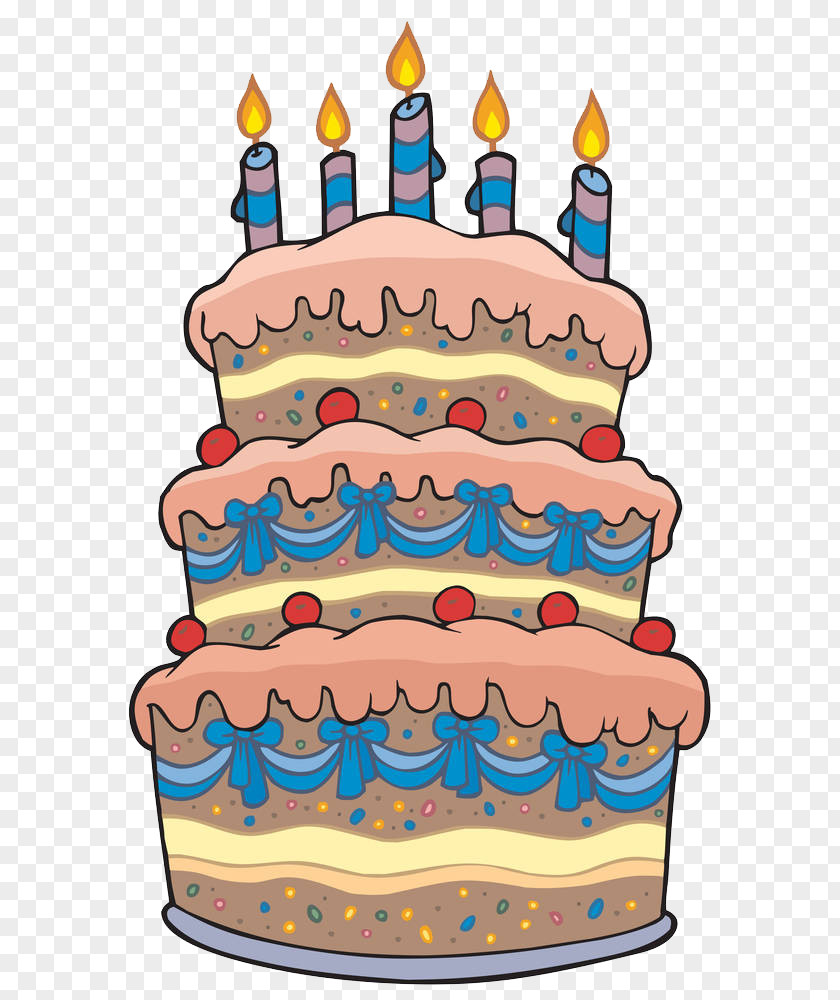 Candles On A Cake Layer Birthday Chocolate PNG