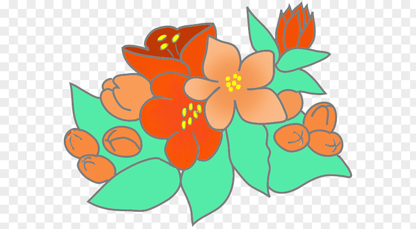 Leaf Flower Floral Design Cut Flowers Clip Art PNG