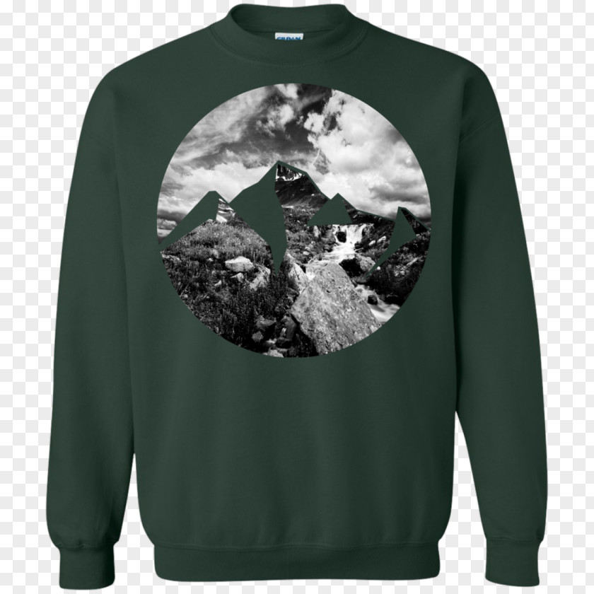Rocky Mountain T-shirt Hoodie Top Gildan Activewear PNG