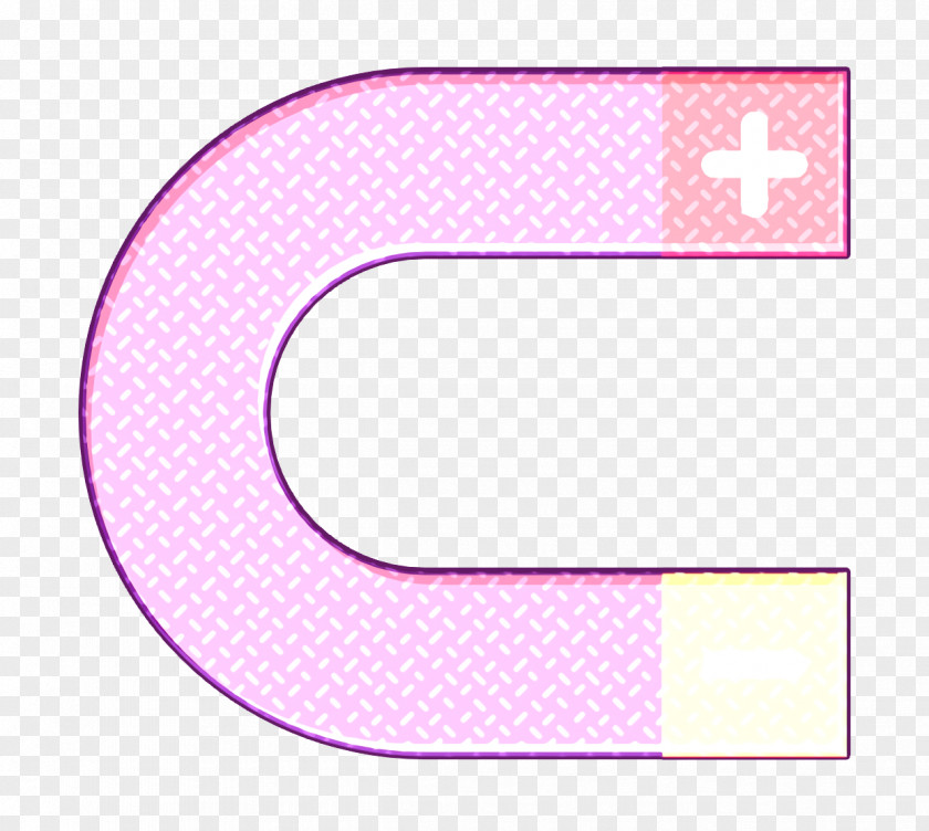 Text Magenta Magnet Icon Essential PNG
