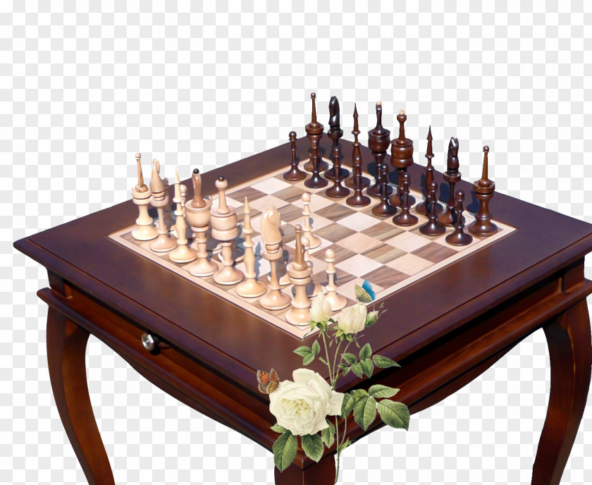 Wooden Chess Circular Table Mahjong PNG