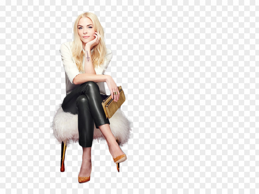 Candice Swanepoel Chair Sitting Shoe Fur PNG