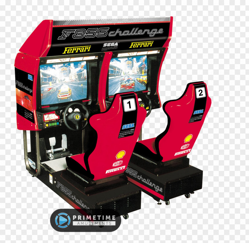 Ferrari F355 Challenge Car Arcade Game PNG