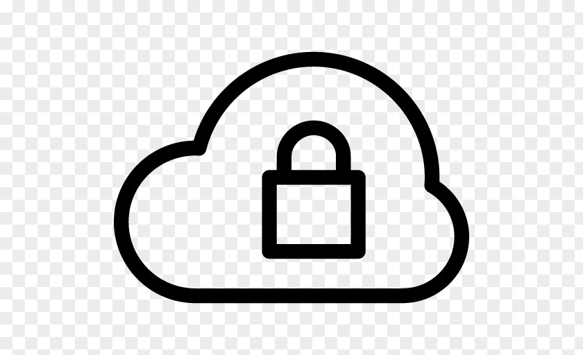 Lock Cloud Computing Security PNG