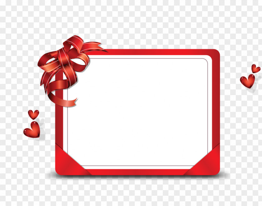 Red Frame Border Fundal PNG