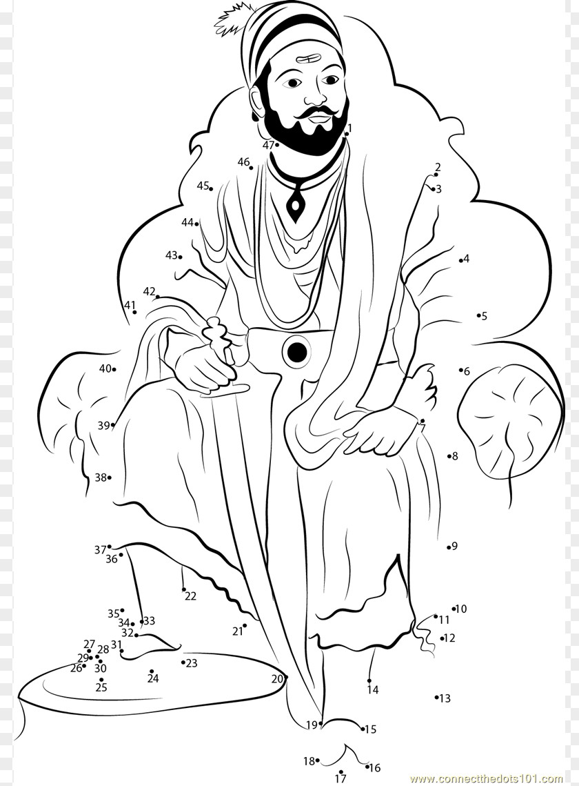 Shivaji Maharaj Sketch Maratha Empire Hinduism Chhatrapati Clip Art PNG