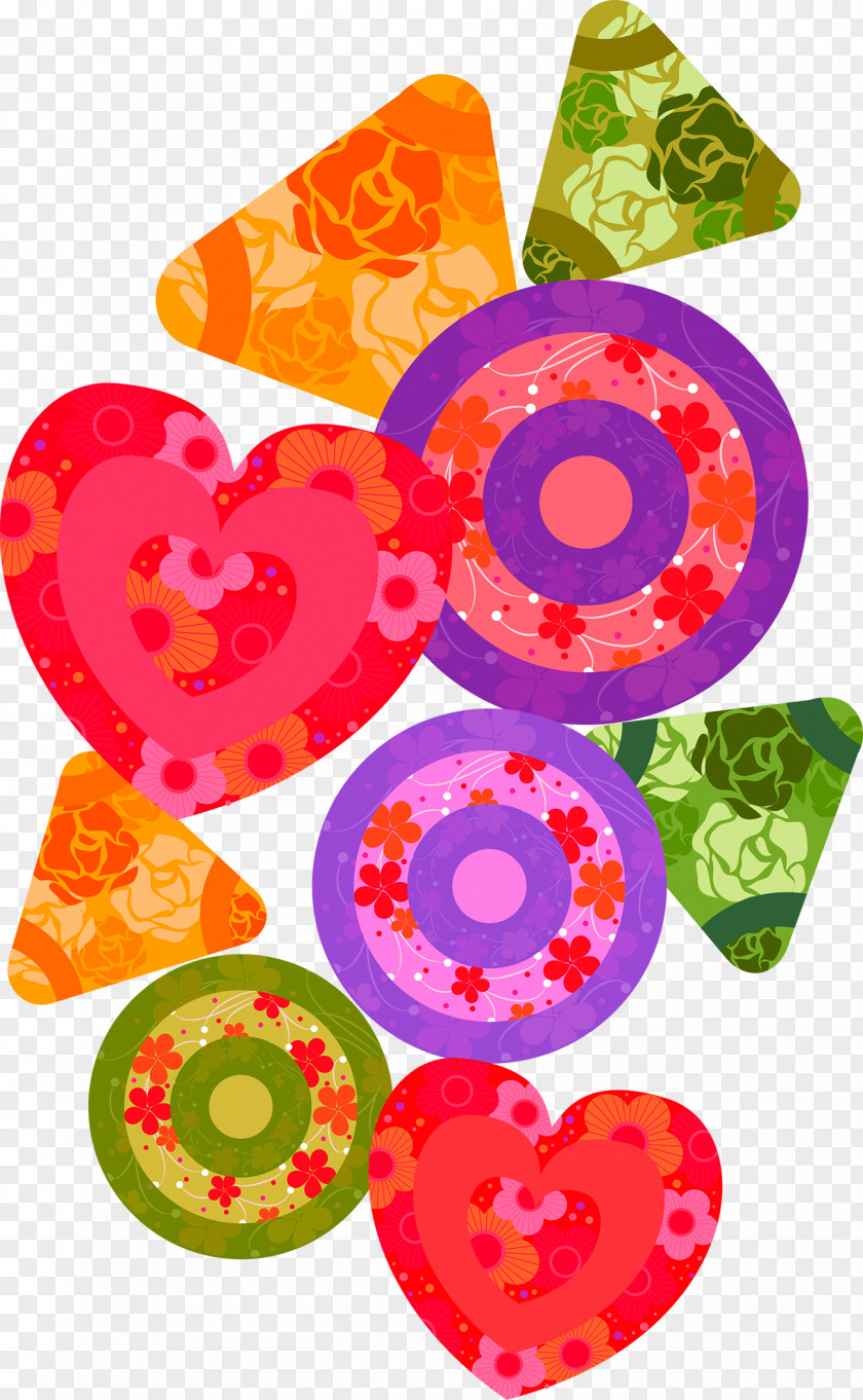 Colorful Circular Love Triangle Geometric Shape Geometry Base Circle PNG