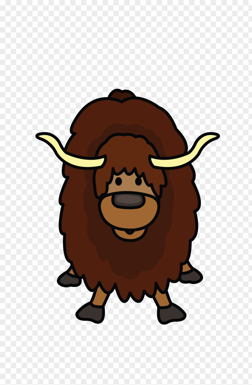 Painting Domestic Yak Drawing Illustration Coloring Book Tutorial PNG