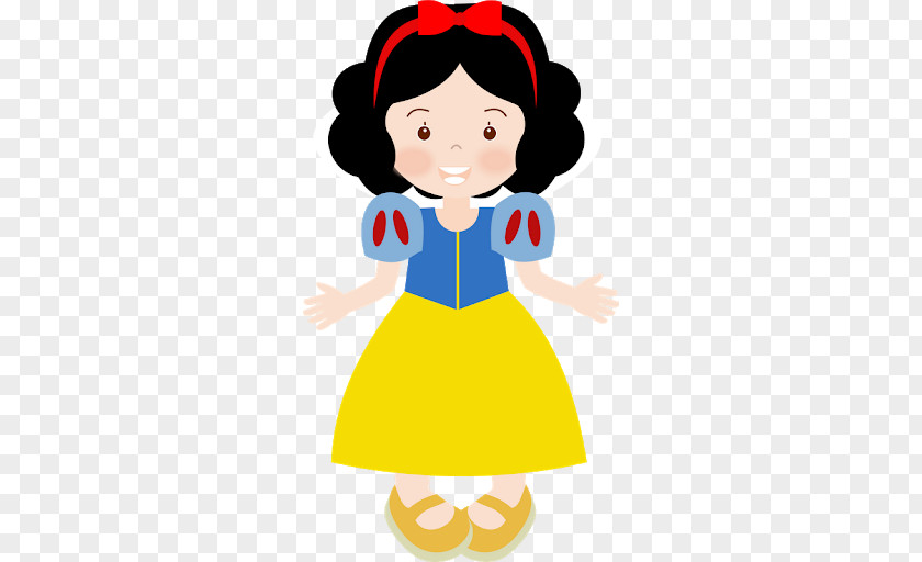 Snow White Paper Party Clip Art PNG