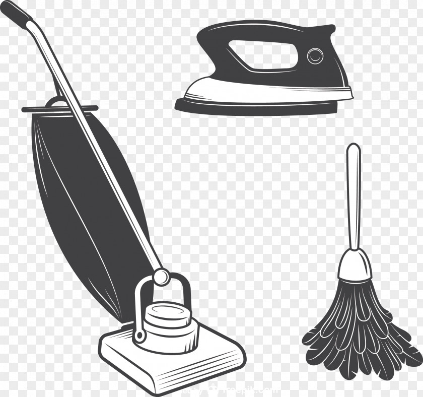 Vacuum Cleaner Mop Iron Cleaning Clip Art PNG