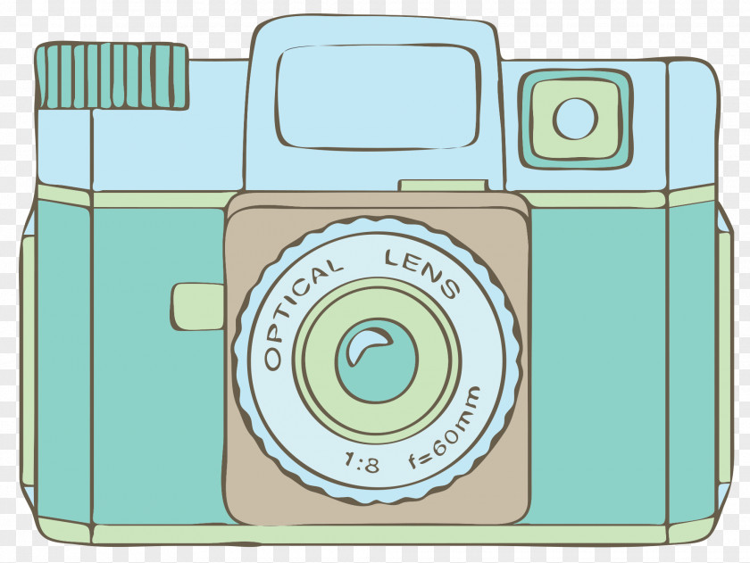 Cartoon Green Camera Download PNG