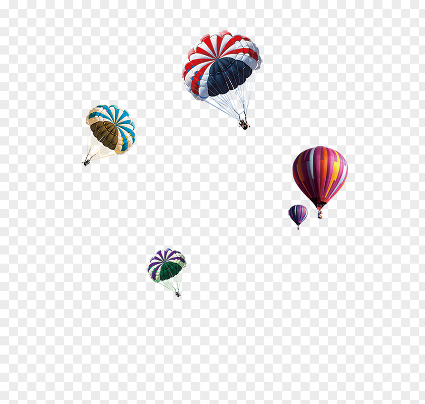 Hot Air Balloon Parachute PNG