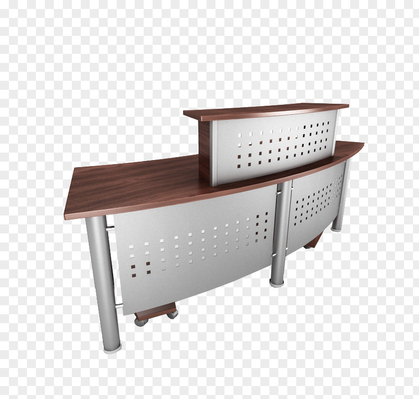 Iron Desk Table Paper Office Furniture PNG