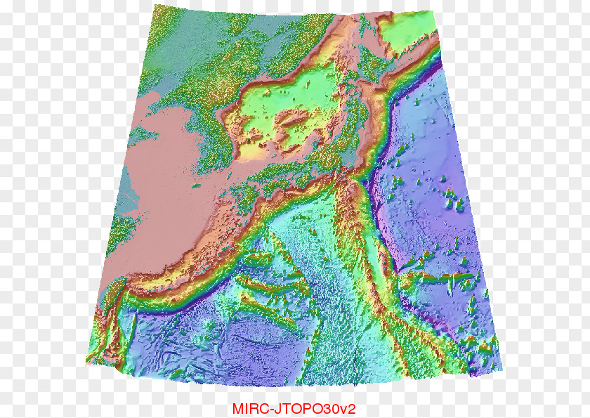 Map Topographic Seabed Bird's-eye View Plan PNG