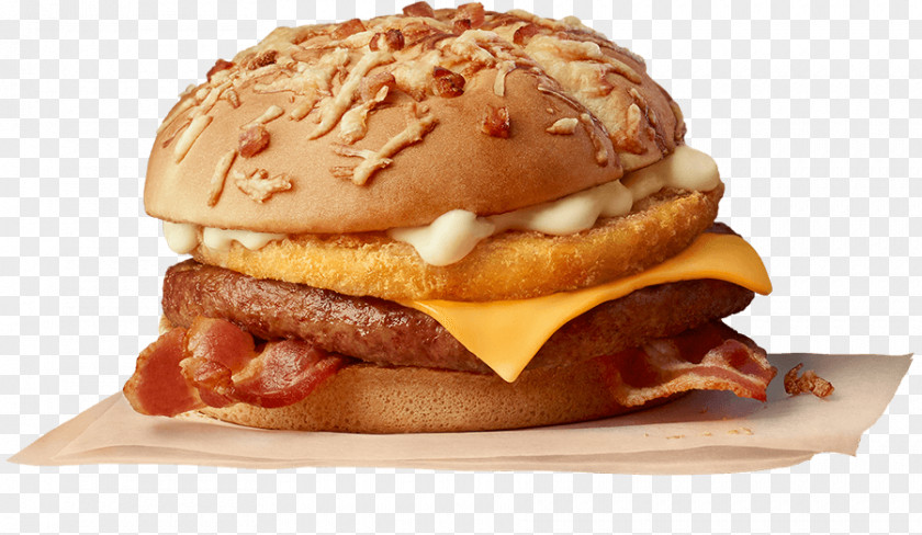 Breakfast Cheeseburger Sandwich French Fries Hamburger Buffalo Burger PNG