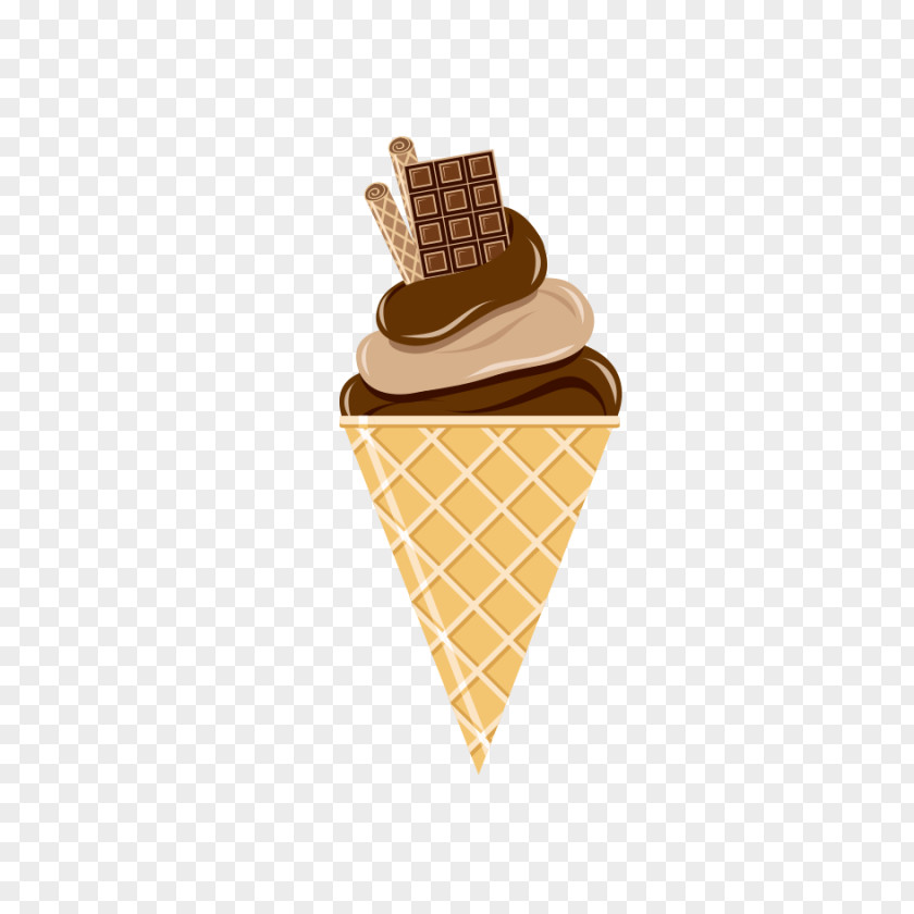 Ice Cream Cone Tart Chocolate PNG