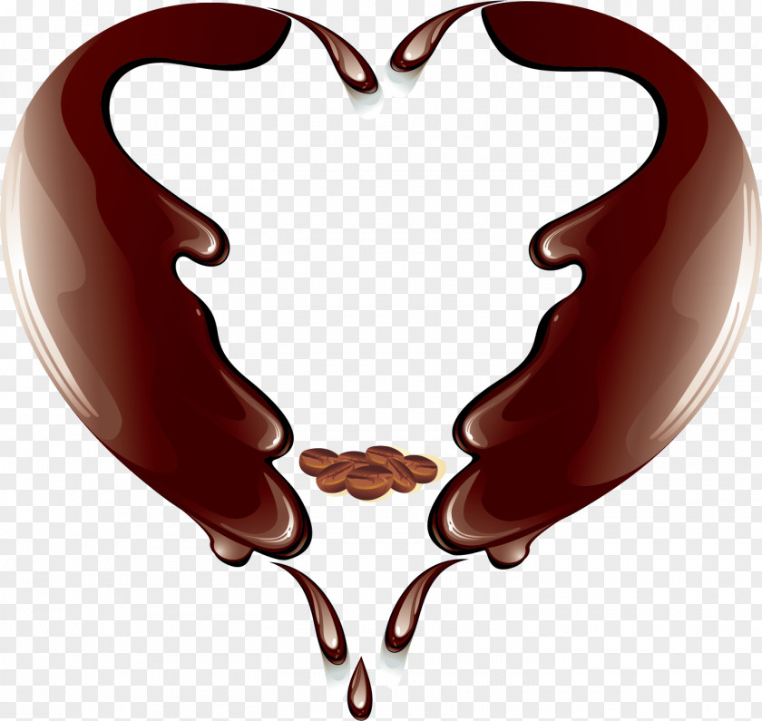 Love Coffee Color Vector Clip Art PNG