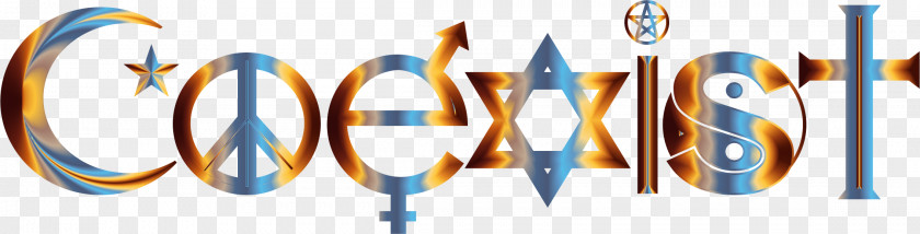 Prismatic Peace Coexist Logo PNG