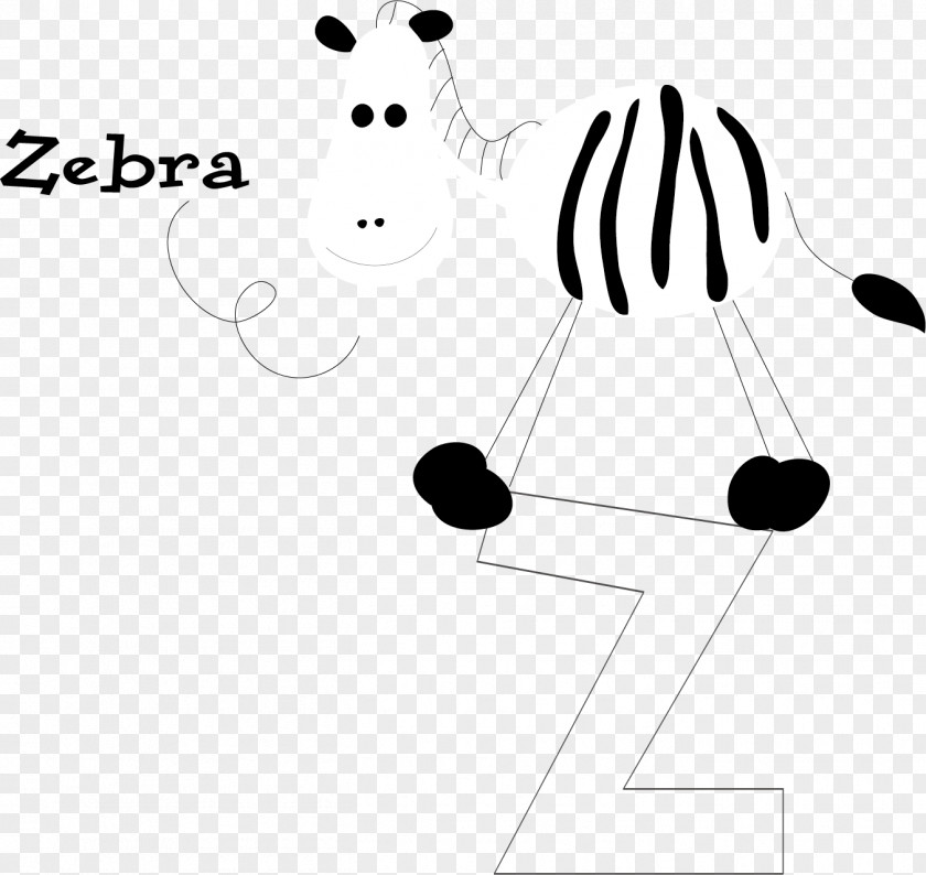 Cartoon Zebra Letter Z Euclidean Vector PNG