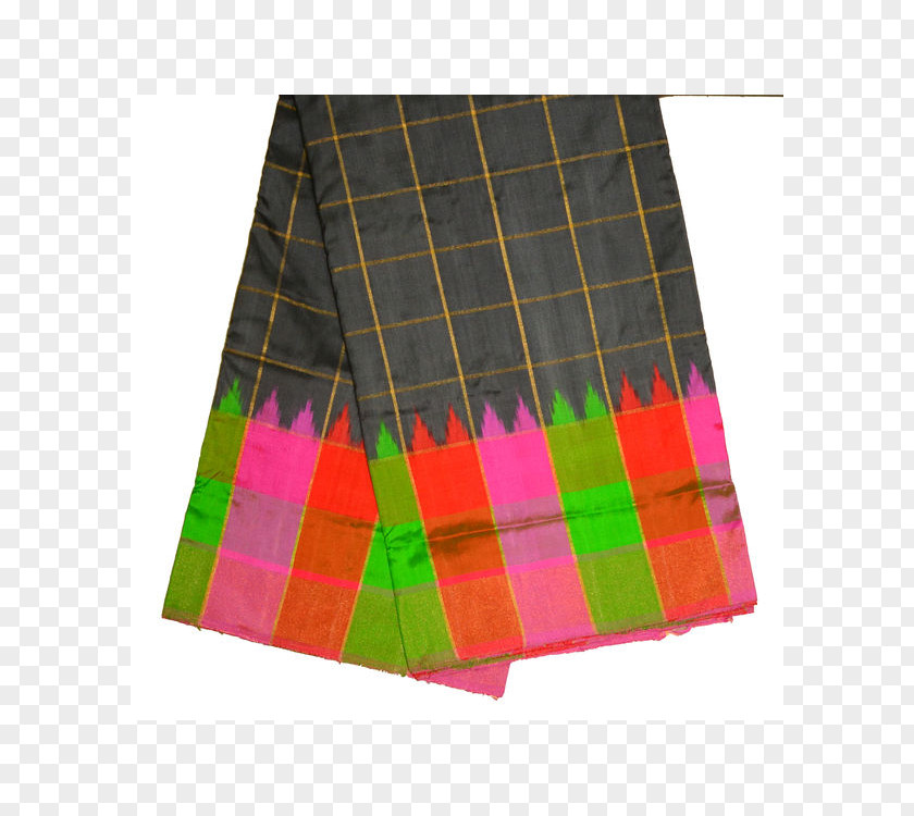 Silk Saree Tartan Shorts Square Meter Magenta PNG