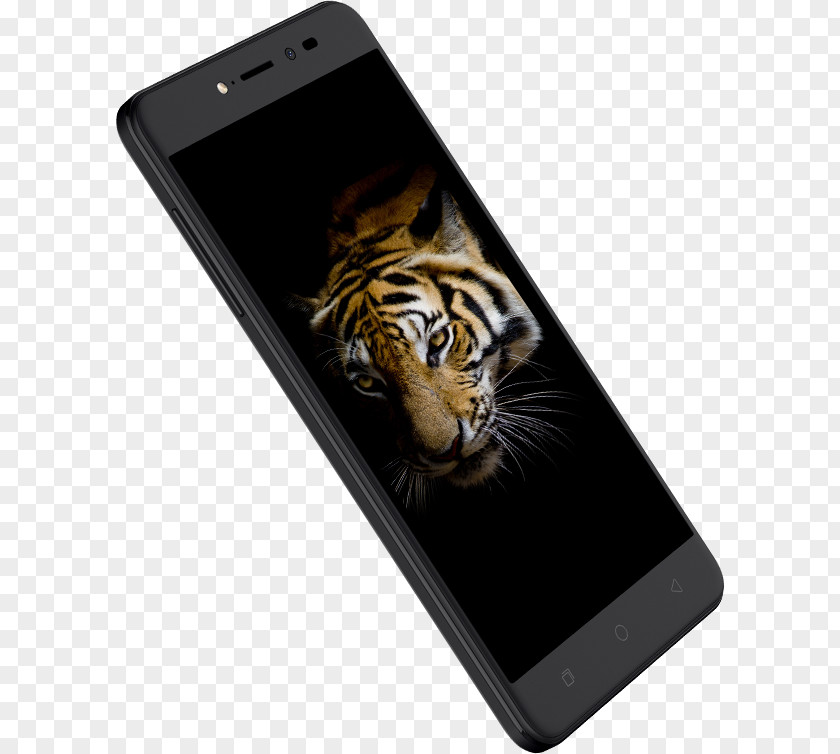 Smartphone Tiger Coolpad Note 5 Grey Black PNG