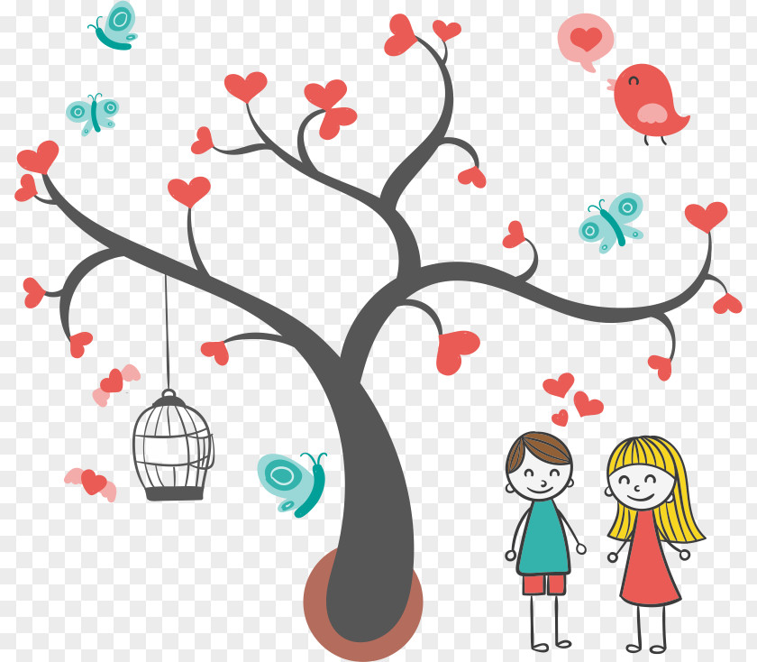 Tree Child Wall Decal Drawing Sticker PNG