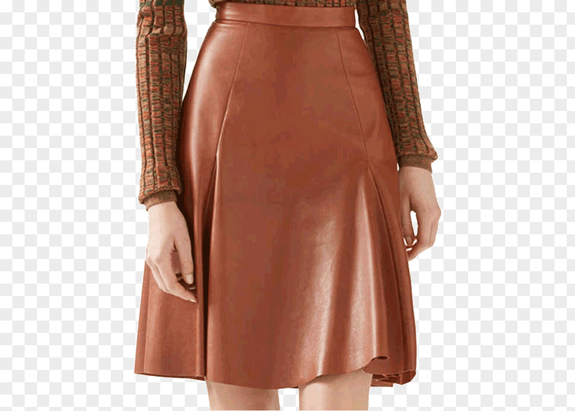 Woman Denim Skirt Nappa Leather Jacket PNG