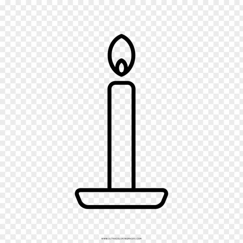 Candle Drawing Coloring Book Line Art Page PNG