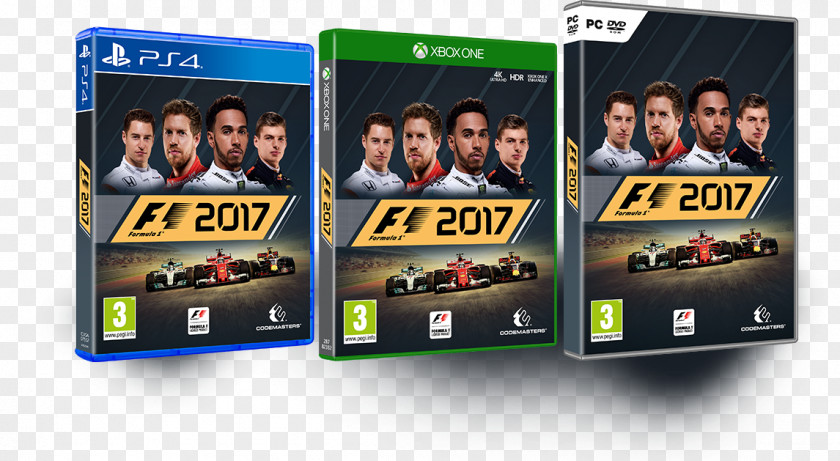 Game Ui F1 2017 Video Codemasters PlayStation 4 PNG