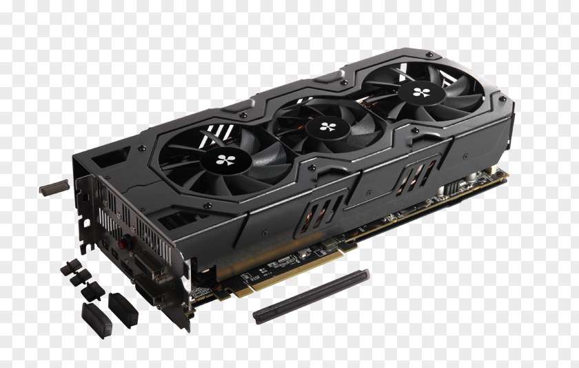 Graphics Cards & Video Adapters AMD Radeon HD 7990 Processing Unit Club 3D PNG