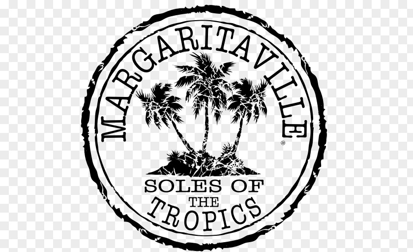 Margaritaville Logo Black And White Famous Footwear PNG