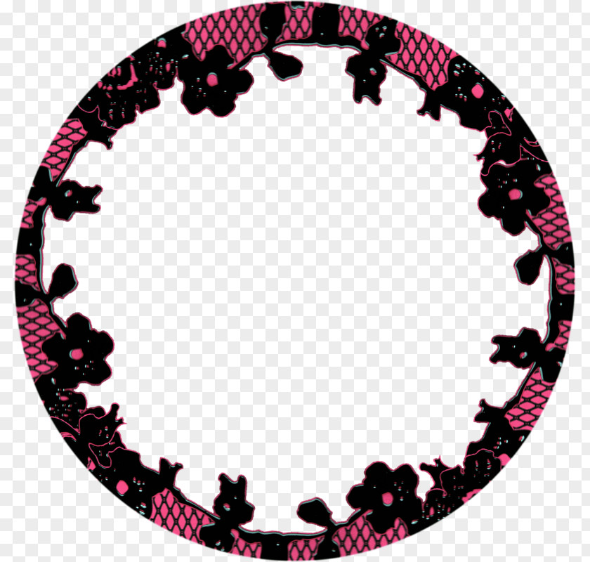 Red Circle Frame Picture PNG