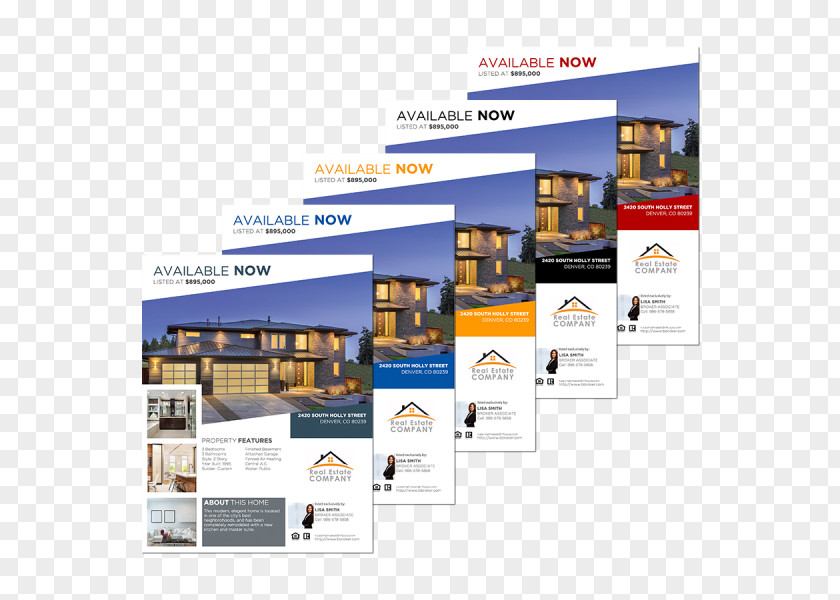 Spirit Flyer Series Brochure Broker Advertising Real Estate PNG