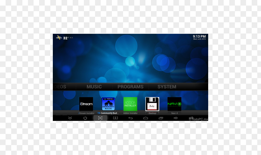 Android LED-backlit LCD Kodi TV Set-top Box PNG