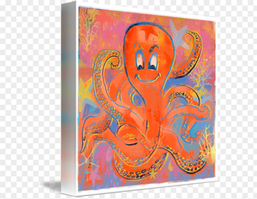 Octopus Abstract Art Modern Acrylic Paint Visual Arts PNG