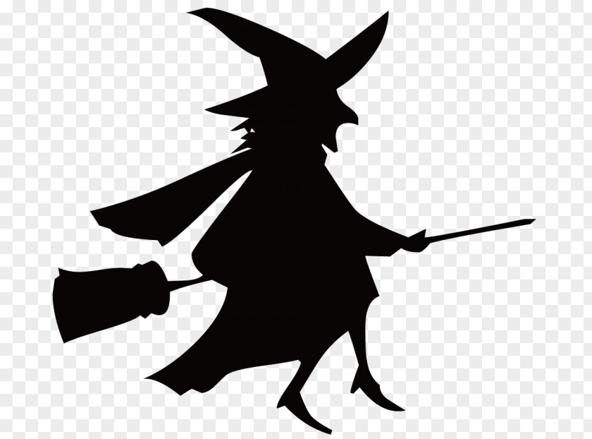 Halloween Decoration Silhouette Broom Witchcraft PNG