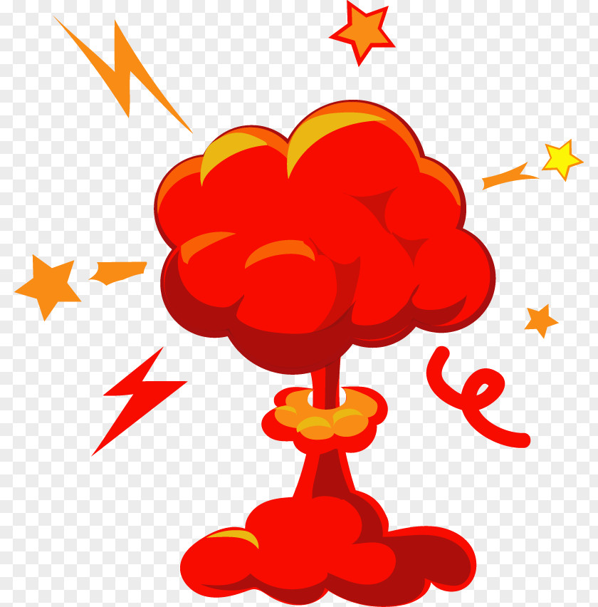 Red Explosion Cloud Standard Stock Illustration Clip Art PNG